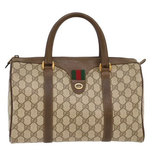 Gucci Handbags - Authenticated Gucci Supreme Web Boston Tote Bag Handbag Ophidia